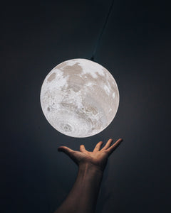 Chandelier Moon Lamp | Tricolour| Home decor | children's room | bedroom lamp | restaurant decoration|  romantic planet | Handmade Photo Props