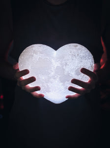 Heart Love Moon Lamp Photo Props