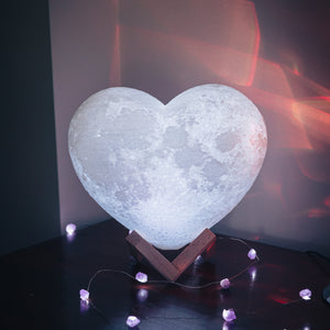 Heart Love Moon Lamp Photo Props