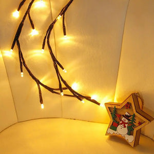 144 LED Wall Tree Enchanted Willow Vine Light Bendable Lighted Vine Tree Branch for Christmas Home Party Wall Bookshelf Mantel Photo Props