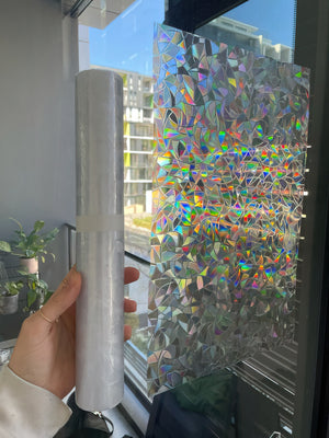 Rainbow Effect Window Film Vinyl | Anti Uv Glass Tint |  Multiple sizes 3D Decorative Window Film Privacy Joshua Griffen Photography